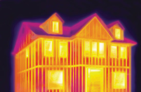 Before -  Effect of thermal bridging with glass wool batts